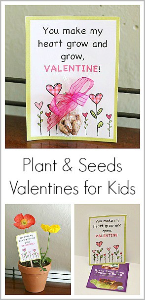 Homemade Valentine for Kids Using Seeds (with Free Printable) ~ Buggy and Buddy