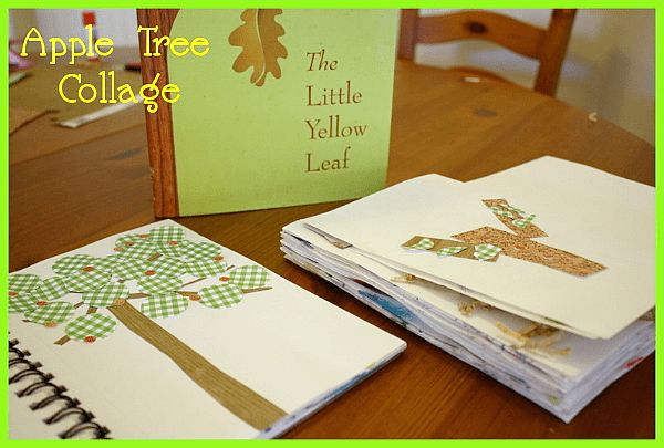 Fall Craft for Kids: Apple Tree Collage~ Buggy and Buddy