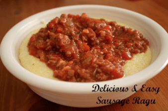 My Favorite Homemade Pasta Sauce- Sausage Ragu