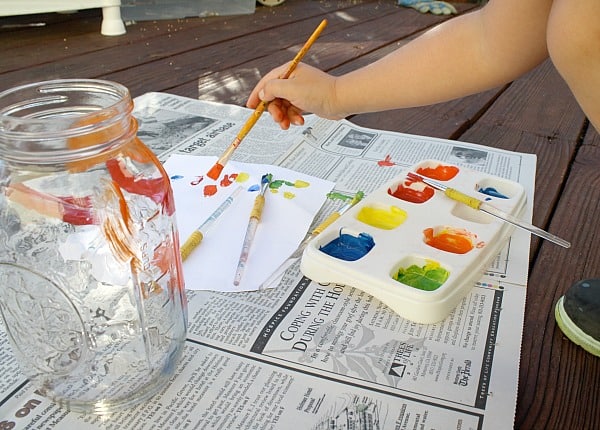 Fall Craft for Kids: Make a Glass Jar Lantern~ Buggy and Buddy