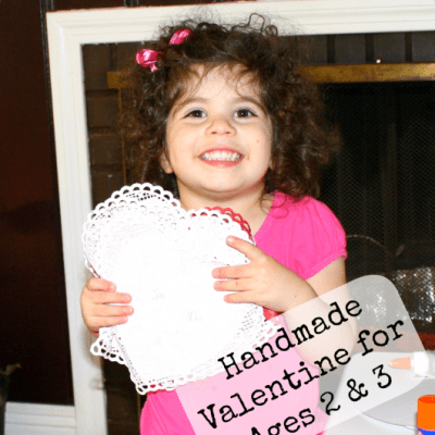 Valentines Made Completely by Your Child~ Easy enough for a 2 year-old!