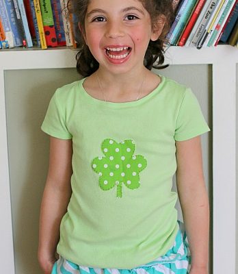 DIY Applique Shirt for St. Patrick’s Day
