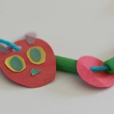 Very Hungry Caterpillar Necklace Craft for Kids