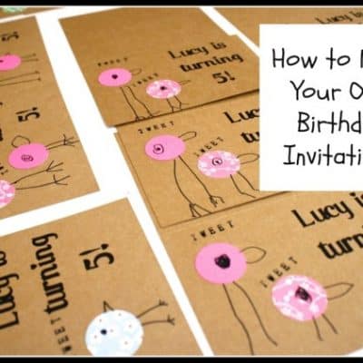 Making Bird Birthday Invitations