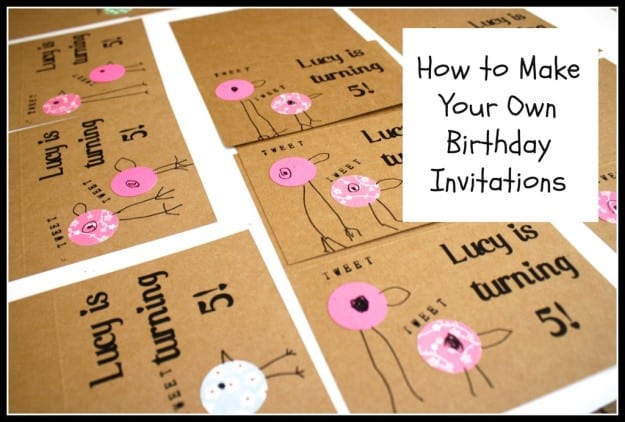 Making Bird Birthday Invitations