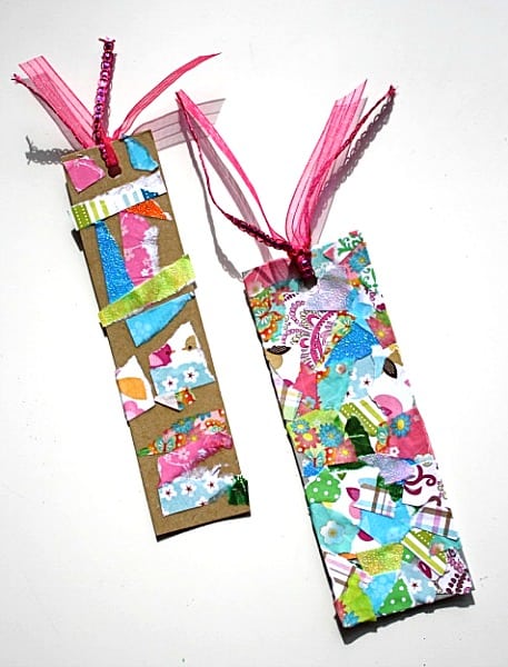 Craft for Kids: Tear Art Bookmark~ Buggy and Buddy