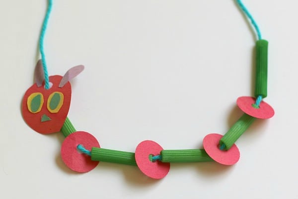 Crafts for Kids: Very Hungry Caterpillar Necklace~ Buggy and Buddy