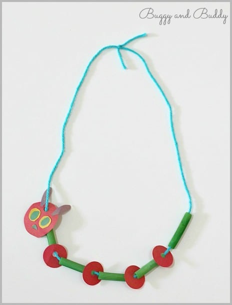 Crafts for Kids: Very Hungry Caterpillar Necklace~ Buggy and Buddy