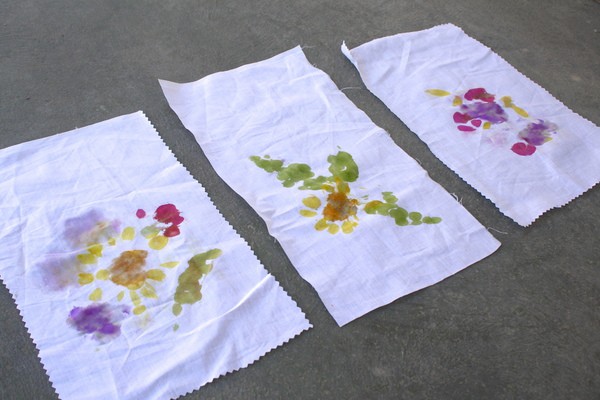 Flower Banners from Flower and Leaf Pounding