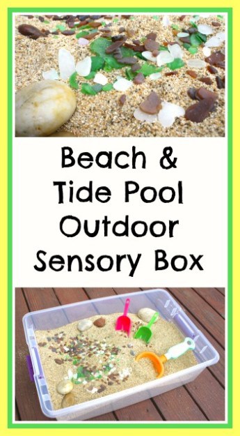 beach themed sensory box
