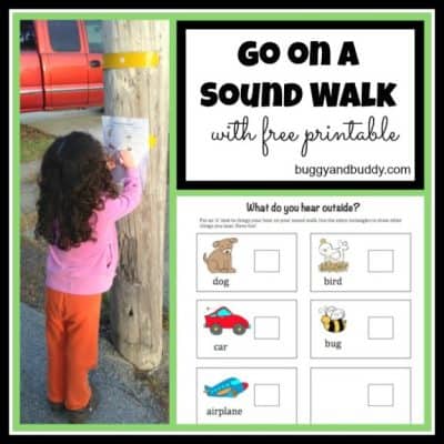 Outdoor Activities for Kids: Go on a Sound Walk (with free printable)