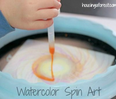 Watercolor Spin Art