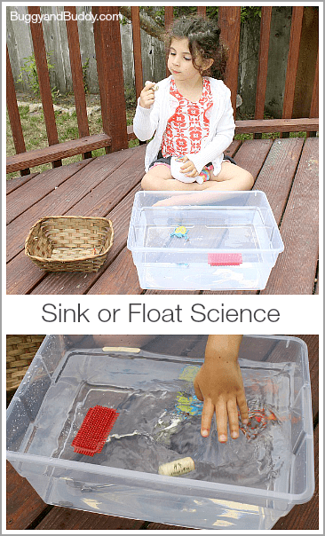 Sink or Float Science Activity for Kids w/ Free Printable (BuggyandBuddy.com)
