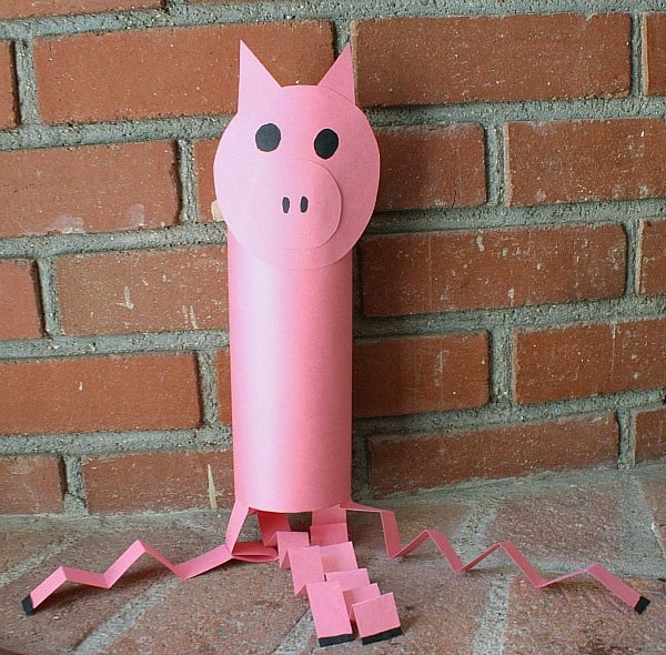 Pig Windsock Craft for Kids