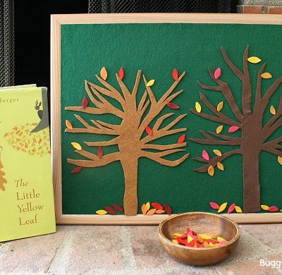 Felt Fall Tree Play Set Inspired by The Little Yellow Leaf