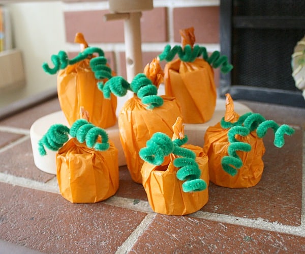 Halloween Crafts: Pumpkin Decoration and Treat Holder~ Buggy and Buddy