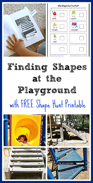 Geometry for Kids: Shapes at the Playground with Free Printable