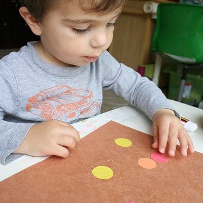 Invitation to Create: Fall Art for Toddlers with Circles