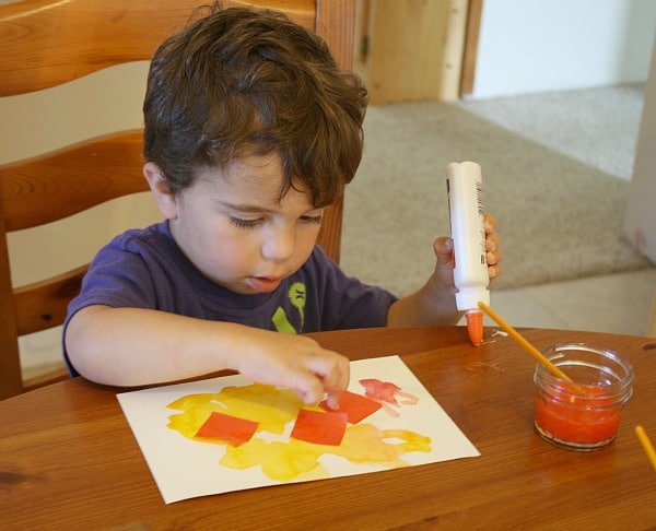 Invitation to Create: Fall Art for Toddlers~ Buggy and Buddy