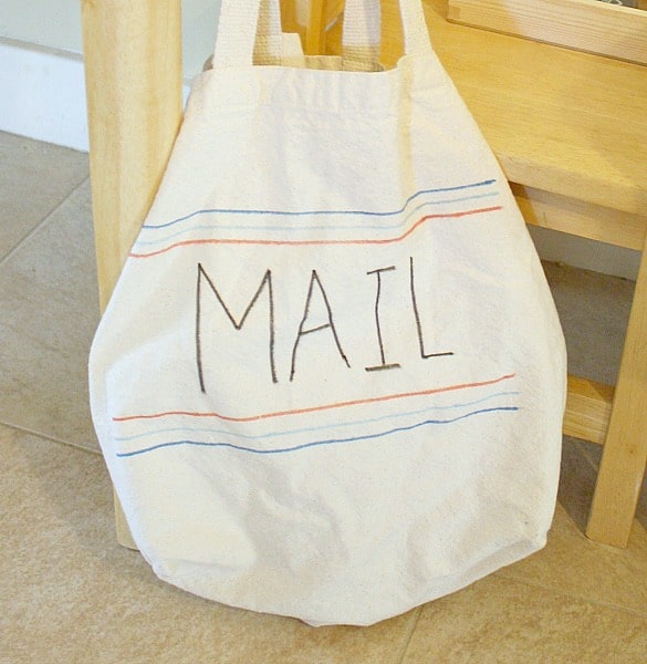 make a mail bag for your post office center