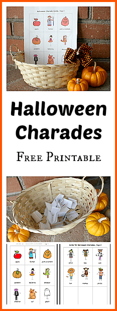 Halloween Charades Free Printable~ Buggy and Buddy