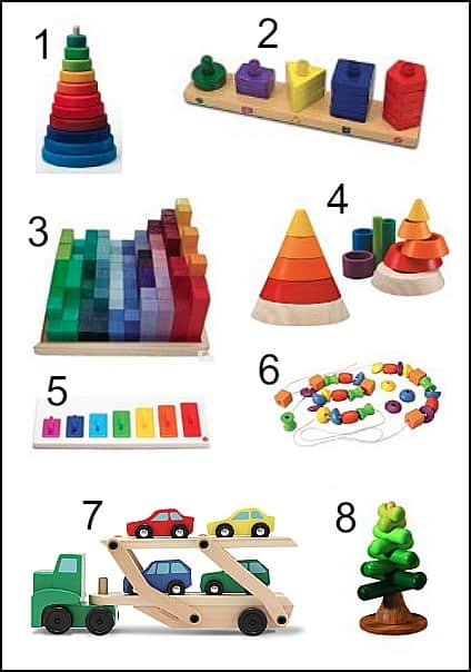 Colorful Wooden Toys for Toddlers
