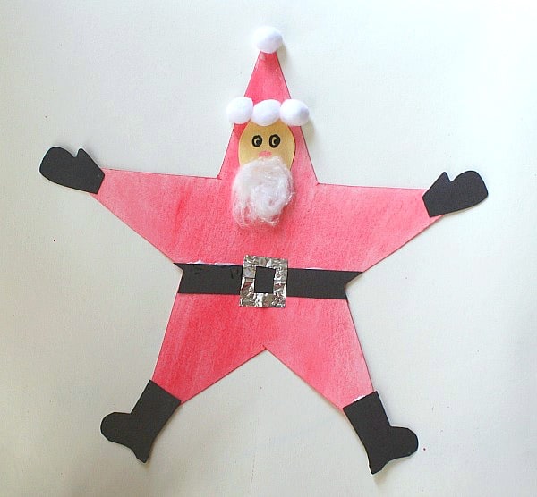 Homemade Christmas Ornaments: Santa Star