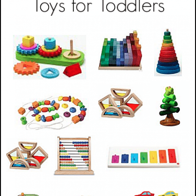 Gift Ideas for Toddlers: 16 Colorful Toys Made from Wood