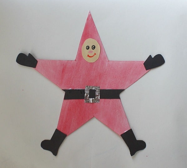 Christmas Crafts for Kids: Santa Star Homemade Christmas Ornament~ Buggy and Buddy