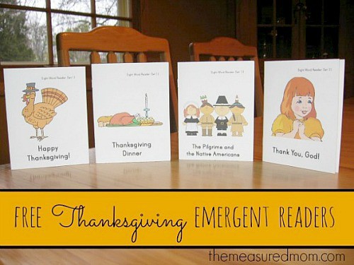 Free Thanksgiving Emergent Readers