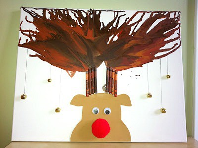 Rudolph Melted Crayon Antlers~ Rockabye Butterfly