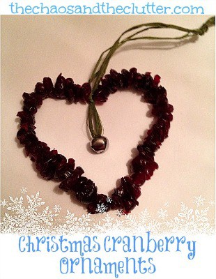 Christmas Cranberry Ornament~ The Chaos and the Clutter