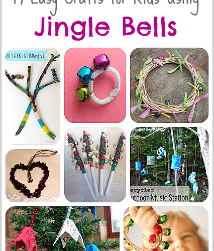 14 Easy Crafts for Kids Using JINGLE BELLS!