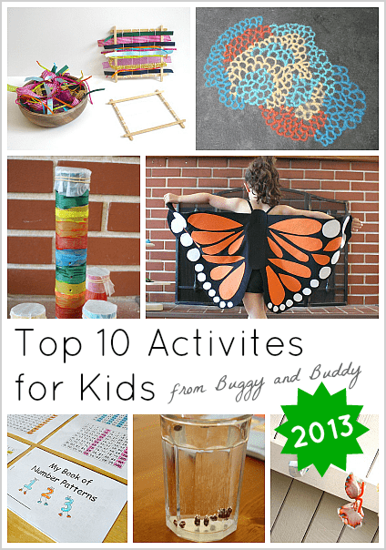 Top 10 Activities for Kids from Buggy and Buddy for 2013