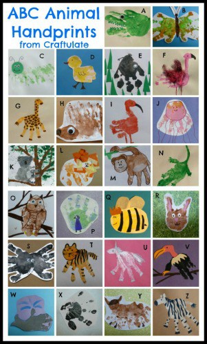 ABC Animal Handprints