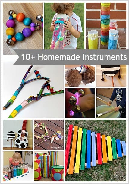 Over 10 Homemade Musical Instruments for Kids