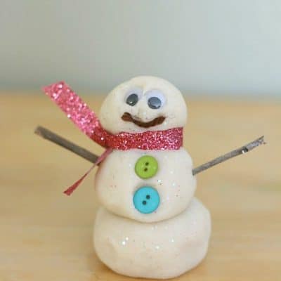 Playdough Snowman Factory Winter Sensory Play