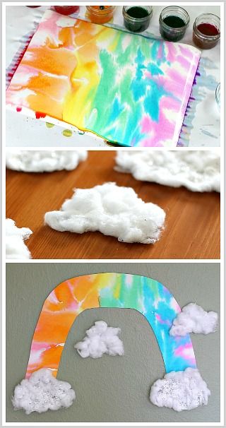 unique rainbow art project for kids