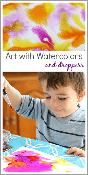 Creating Unique Art with Watercolors and Droppers~ Buggy and Buddy