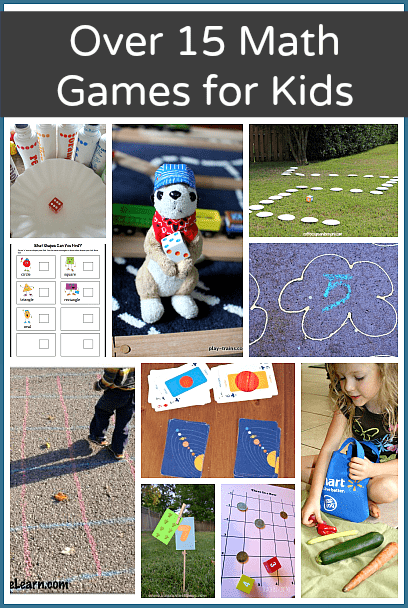 Over 15 Math Games for Kids