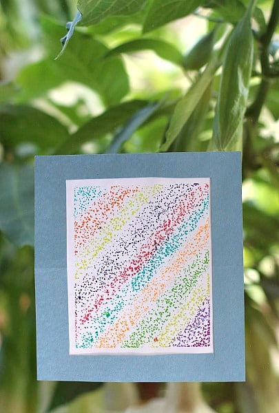 Art for Kids: Sun Catchers Made From Crayons and Sandpaper