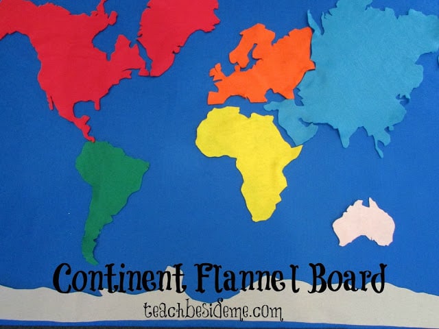 Continent Felt Board