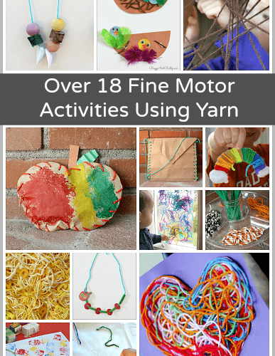 Over 18 Fine Motor Activities for Kids Using Yarn