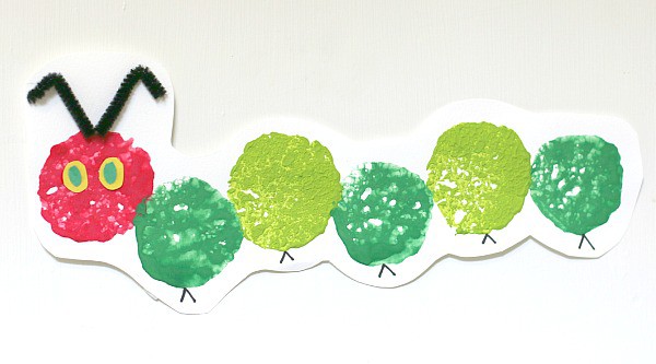 The Very Hungry Caterpillar Sponge Stamping Craft for Kids~ Buggy and Buddy