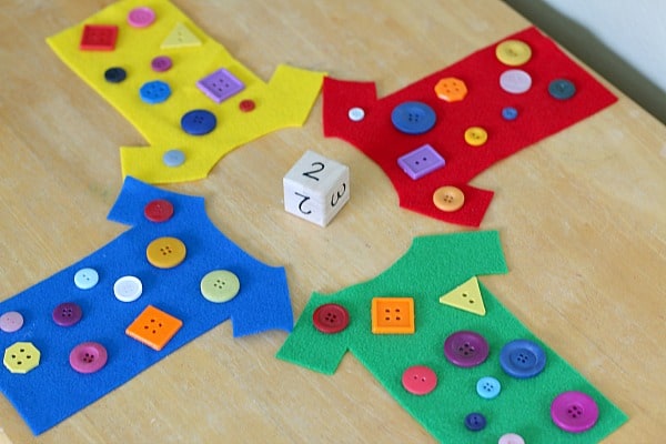Math Game for Kids Based on Pete the Cat and His Four Groovy Buttons