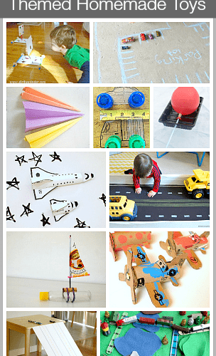 Over 12 Transportation Themed Homemade Toys