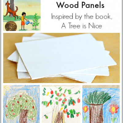 Art for Kids: Sketching Trees on Wooden Panels