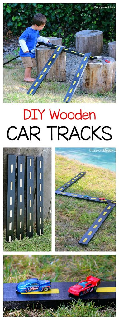 DIY Wooden Tracks, Roads, and Ramps for Toy Cars
