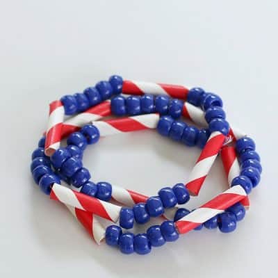 4th of July Craft for Kids: Patriotic Necklace