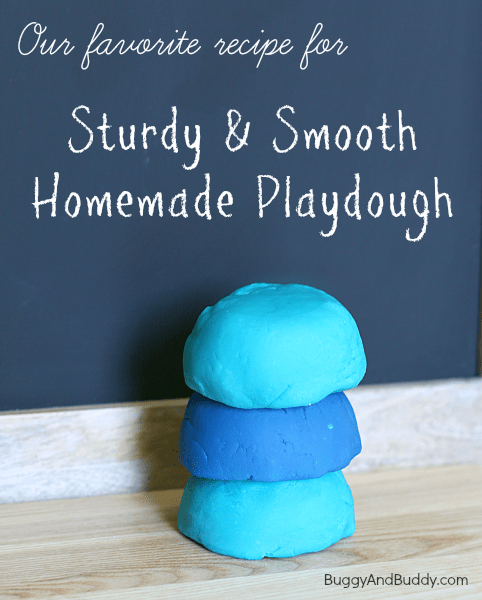 Sturdy & Smooth Playdough Recipe~ Buggy and Buddy